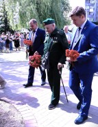 В честь Дня пограничника на площади Дзержинского прошел митинг 