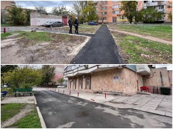 Благодаря помощи депутата Волгодонской городской Думы Алексея Плотникова в 19 округе отремонтированы внутридворовой проезд и пешеходная дорожка