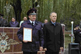 Волгодонские полицейские принимают поздравления с профессиональным праздником