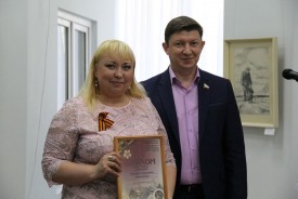 Сергей Ладанов принял участие в открытии выставки «И снова победный май!»