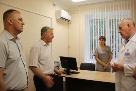 Игорь Батлуков посетил открытие филиала поликлиники на Пушкина