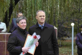 Волгодонские полицейские принимают поздравления с профессиональным праздником