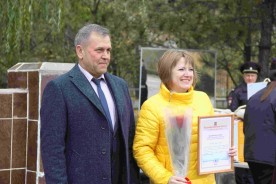 Волгодонские полицейские принимают поздравления с профессиональным праздником