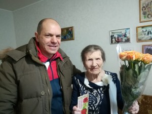 25 округ Отмечаем 100 летний юбилей УВОВ Паршуковой К.Ф.