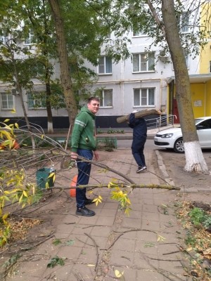 16 округ. По всему округу субботники продолжаются.