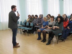Встреча депутата Алексея Брежнева с трудовым коллективом школы № 8 и активом округа.