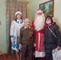 Поздравление УВОВ округа 10 Неополькина К. Н.  с Новым годом и Рождеством. 
