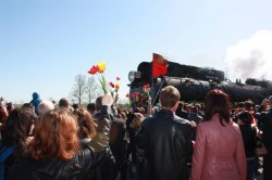В Волгодонске остановился ретро-поезд «Победа»