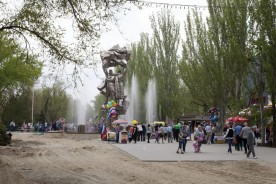 В праздник Первомая горожанам показали обновленный парк Победы