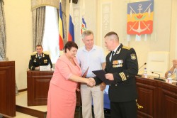 Председатель Волгодонской Думы – глава города встретилась с моряками корабля «Волгодонск»