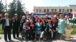Поздравление ветеранов 72-ой годовщины Великой победы.