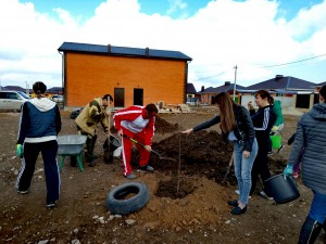 Субботник в сквере "Золотой"в округе №23