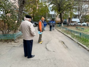 В 6‑м округе обследовали провал асфальта