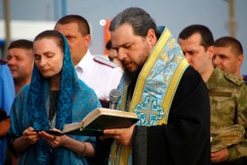 В Волгодонске восстановили поклонный киот на въезде в город