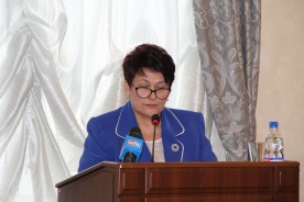 Председатель Волгодонской Думы-глава города Людмила Ткаченко выступила с ежегодным отчётом