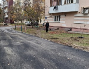 Дорожные работы в 4-м микрорайоне