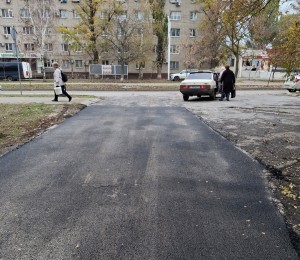 Дорожные работы в 4-м микрорайоне