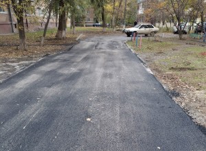 Дорожные работы в 4-м микрорайоне
